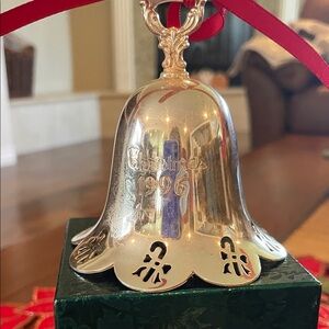 Towle 1996 Silver Holiday Bell Ornament